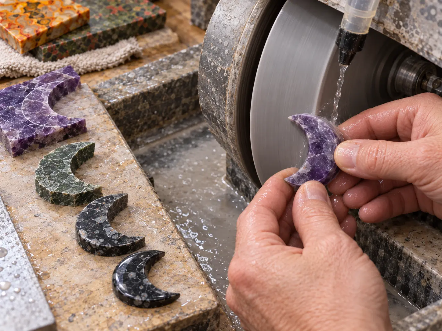 How to Carve a Gemstone Moon Face
