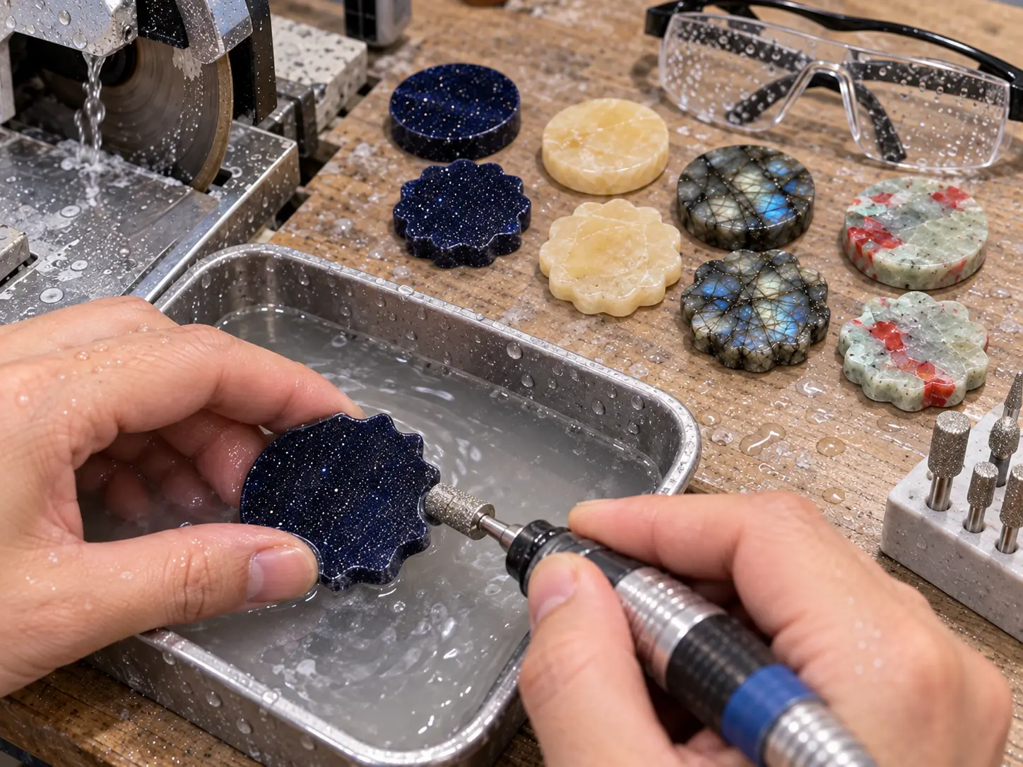 How to Carve a Gemstone Rose Pendant
