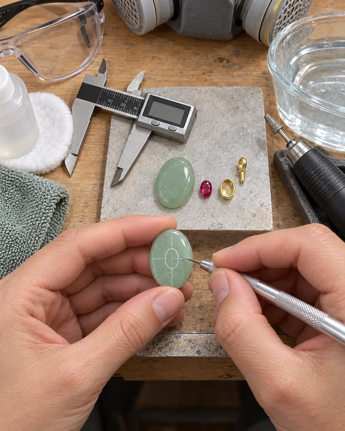 How to Make an Inlaid Gemstone Pendant