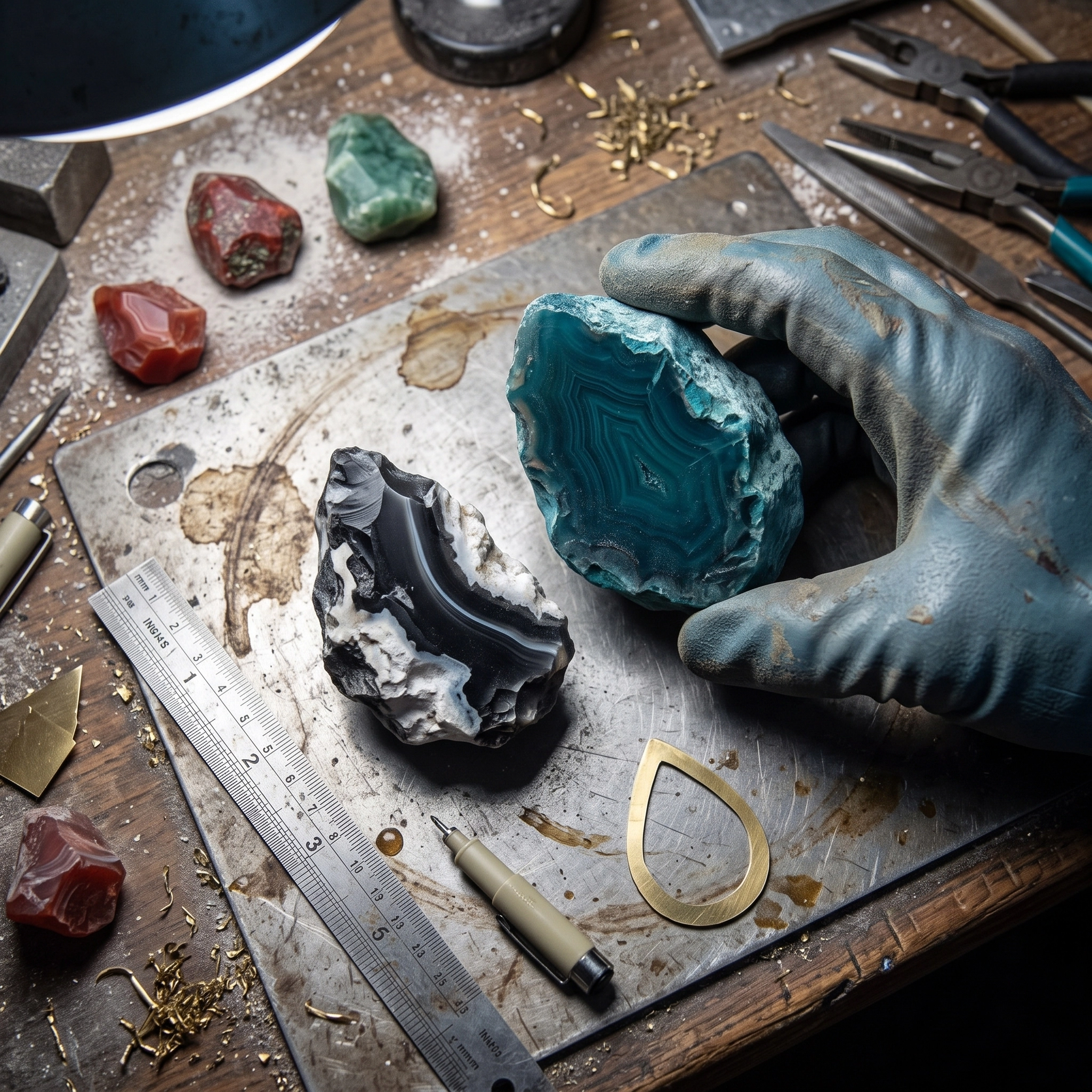 How to Make a Teardrop Gemstone Pendant