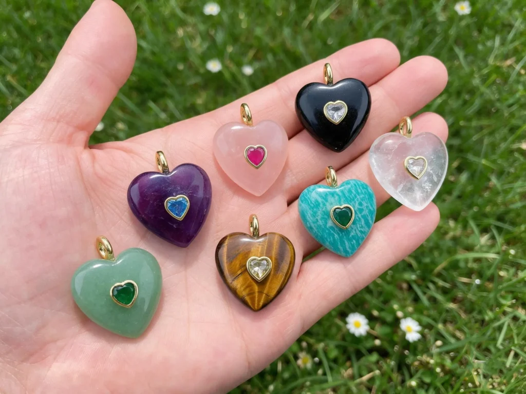 How to Make an Inlaid Gemstone Heart Pendant