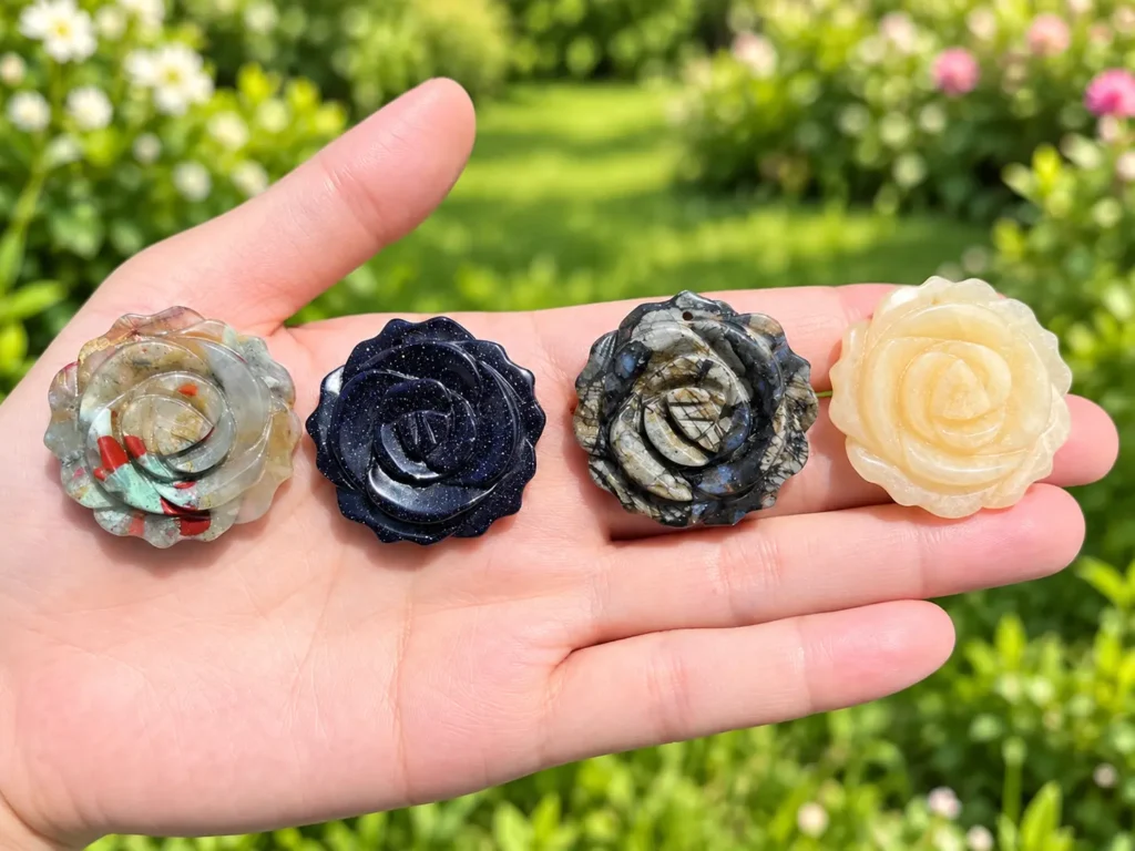 How to Carve a Gemstone Rose Pendant
